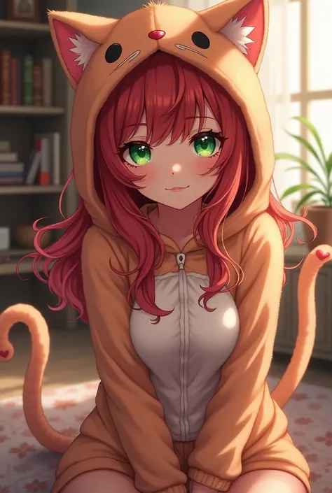 Monika from ddlc in kitty costume xxx
