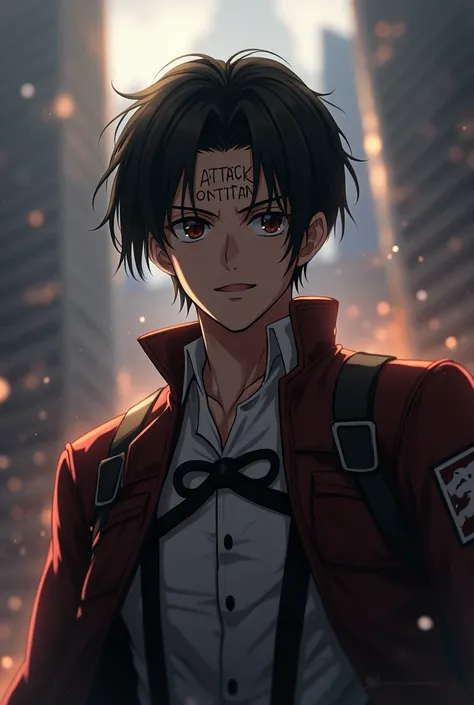 Attack on Titan　Takeshi written on his forehead