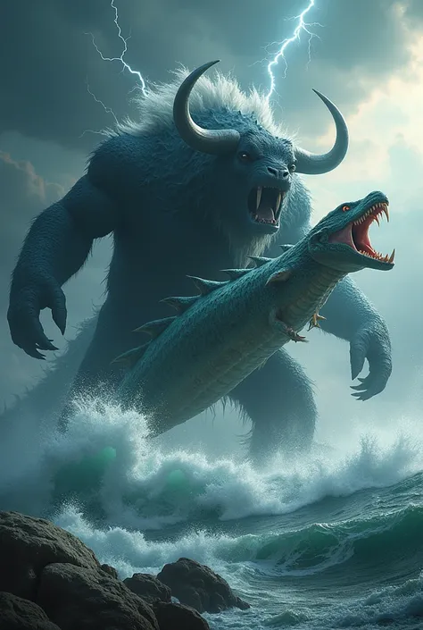 Biblical character creature behemoth versus leviathan 