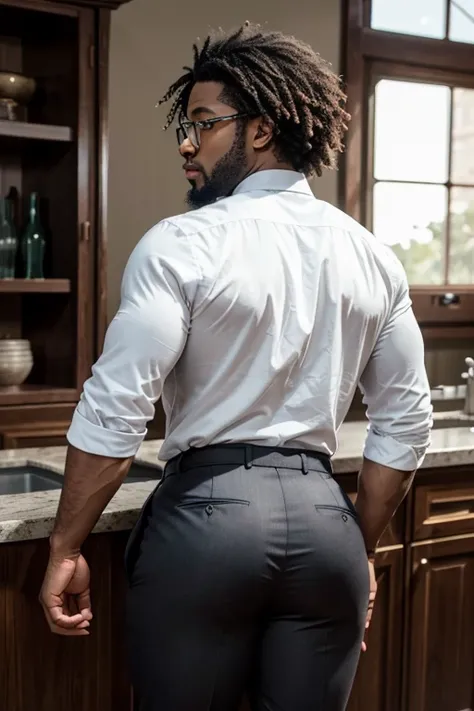 black boy with big bubble butt, curly hair, high detail, full body, photography, 8k, realistic, ultra hd, realistic, highly detailed, perfect composition, beautifully detailed intricate insanely detailed, 8k artistic photography, soft natural volumetric ci...