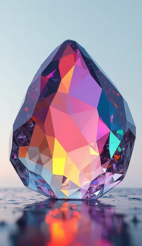 can u make colorful crystal peeble but big and looks real