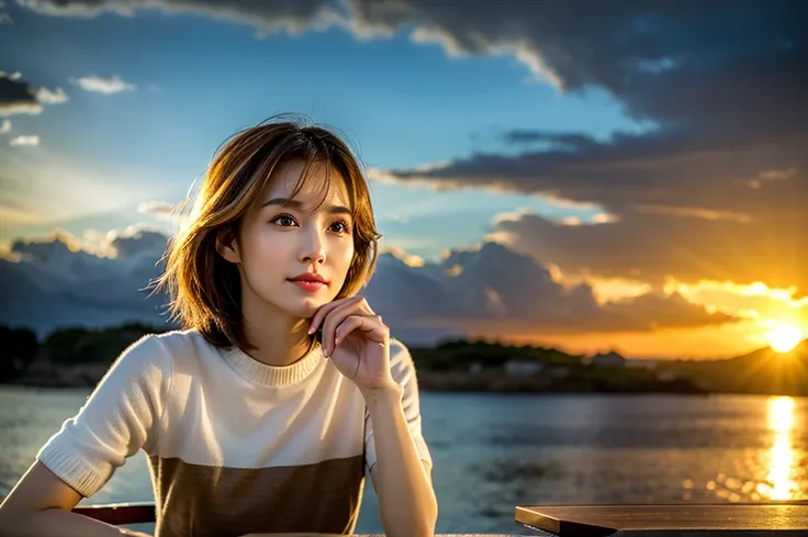 (Realistic, 超Realistic:1.4), 16k hdr, High resolution,Brown short hair,The best smile、good looking、Japanese actress,Super Beauty(Like the real thing),Short sleeve dress,Whiskey bottles、The Macallan、Johnnie Walker、、Old Parr、whiskey、Suntory、Nikka、Slim couple...