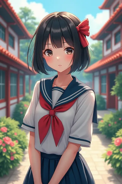 A Japanese girl is closer to my phone backgrounds japnese school 