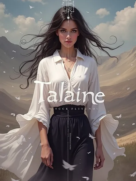 Create a cover image for your CD with the name Talaine