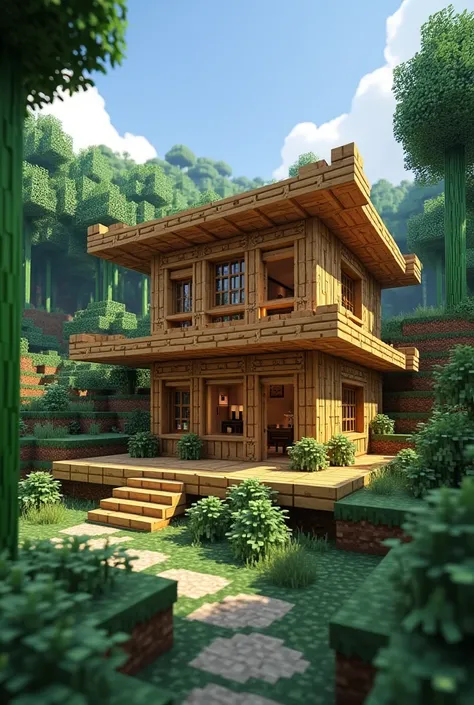 Bamboo House in Minecraft 