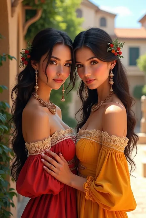 Charming Spanish Italian ladies 