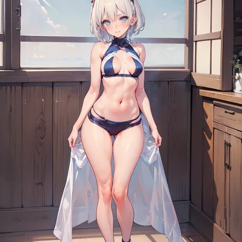 full body Waifu beautiful detailed eyes, beautiful detailed lips, extremely detailed eyes and face, longeyelashes, 1girl, sensual, young woman, sexy medium / large breasts, beautiful feminine face, nice sexy thighs, slim, sexy, erotic, beautiful clothes, p...