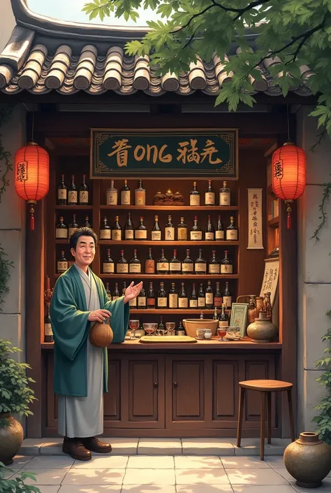 Wine shop, Song Dynasty, China, small shop,