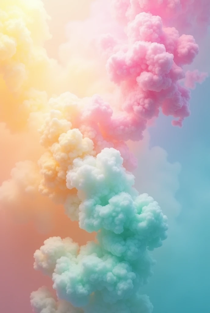 make a background with colorful realistic smoke in bb pink colors, azul bb, green bb and yellow bb