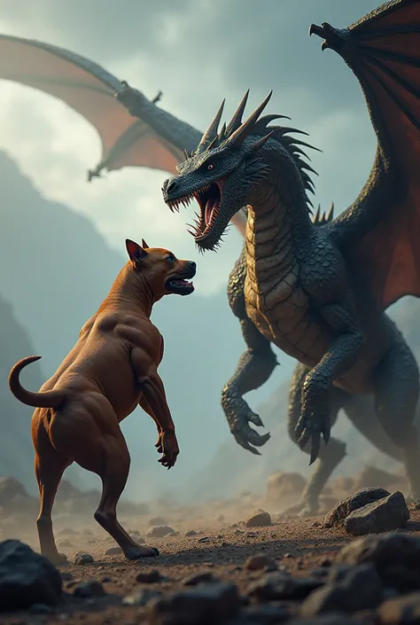 Pitbull and dragon
