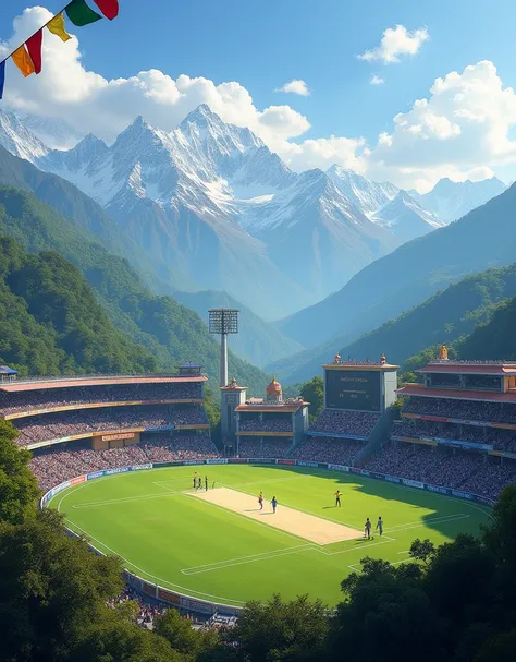 Cricket stadium in Nepal