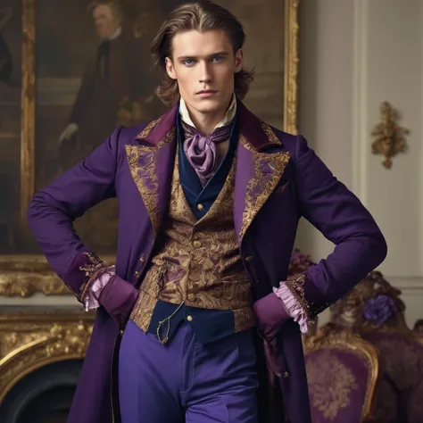 Valtor is a pale and tall man., who looks 30-3. He has long ones (to the waist) light brown hair with golden highlights, thin grey-blue eyes with dark purple eyeshadow and noticeably high cheekbones.

His clothes are in Victorian style, old-fashioned, cons...