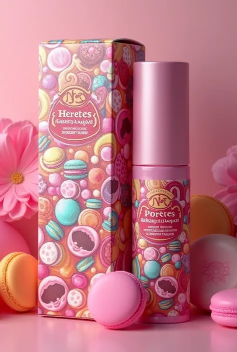 Traditional colorful artistic packaging for LIQUID EYESHADOW inspired by sweets 
