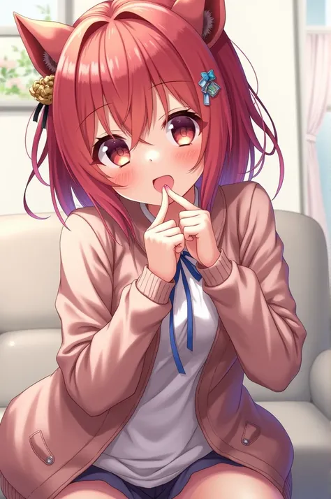 A cute anime girl that is eager to get fucked