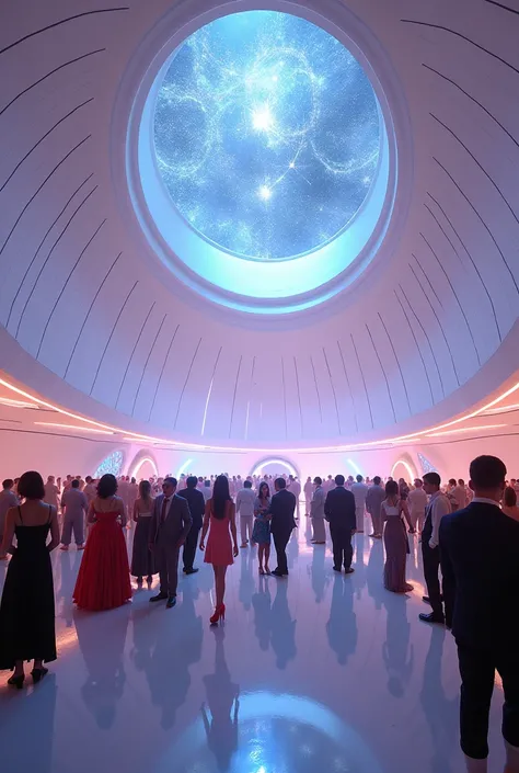 show me a futuristic dome-shaped place to have a big party