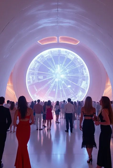 show me a futuristic dome-shaped place to have a big party