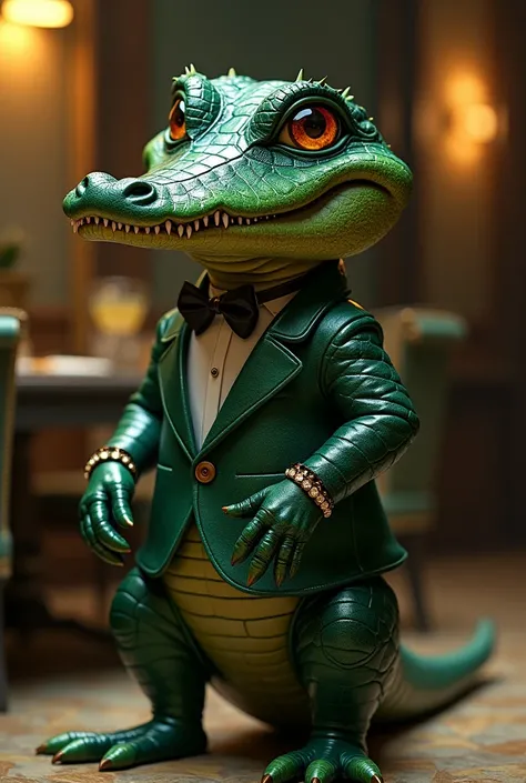 Create a stylish alligator 


