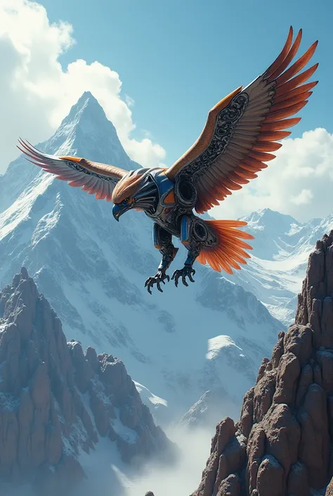 Soaring high above the mountains, Eagletron patrols the skies, its metallic wings spread wide, shimmering in the sun. With a sharp beak and talons made of reinforced steel, Eagletron can dive at supersonic speeds, striking targets with pinpoint precision. ...