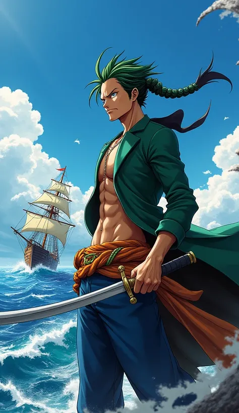 Japanese anime、ONEPIECE、pirate、fellow、Zoro