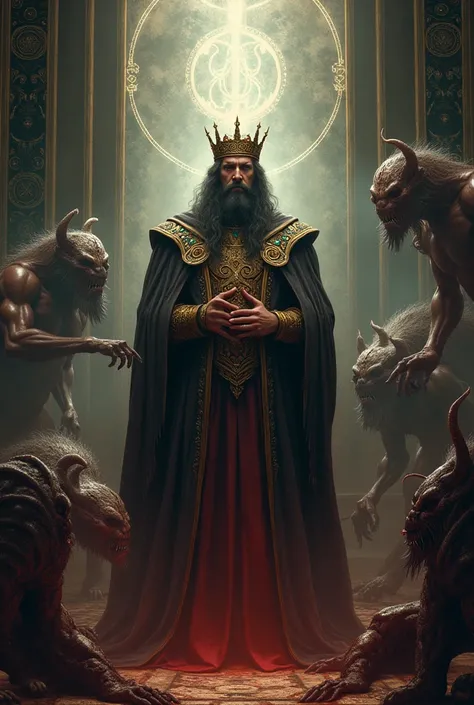 Solomon controlling demons