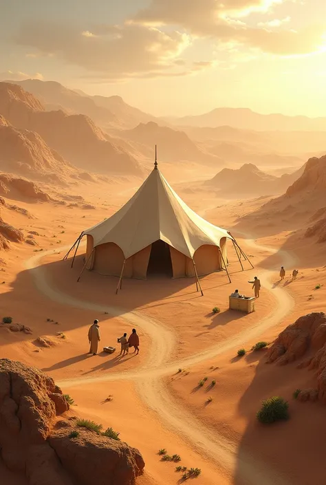 Hazrat Musa tent house and roads