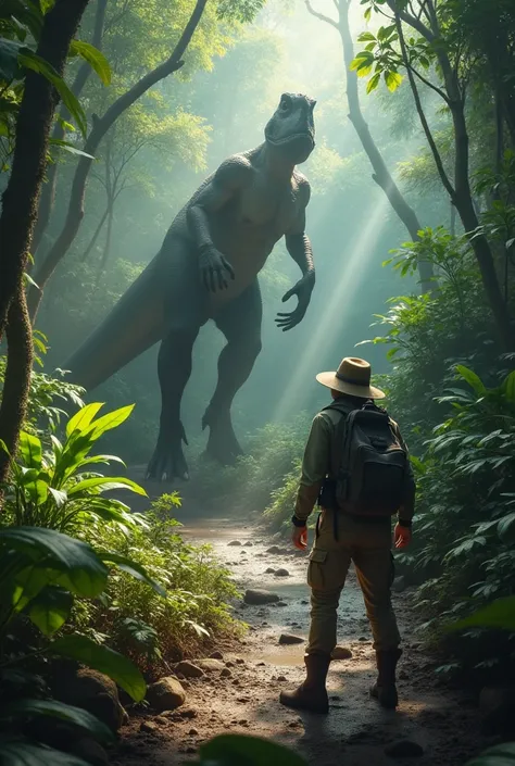 You’re on a guided tour of a remote jungle, searching for fossils in an area where dinosaurs once roamed. However, you start to notice strange footprints in the mud that look too fresh to be millions of years old. Soon, you come across a living dinosaur—bu...