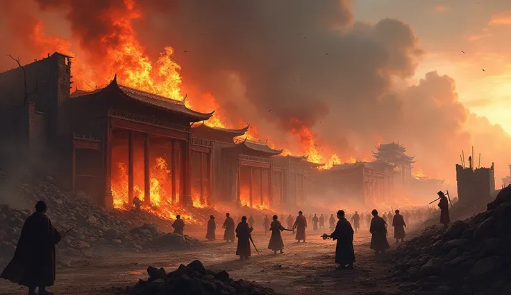 Battle of the Three Kingdoms. Food warehouse burned down