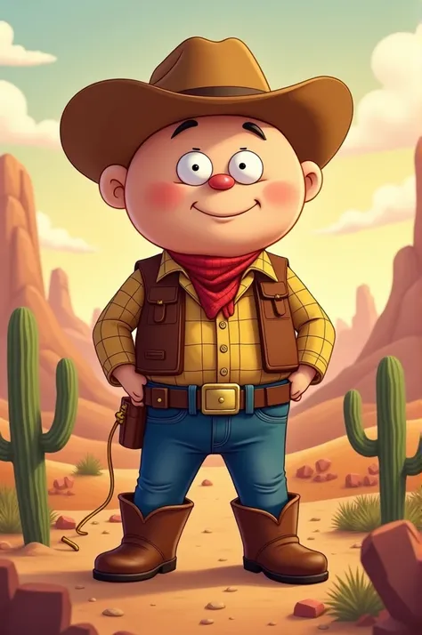 Richard from the amazing world of gumball dressed as a cowboy