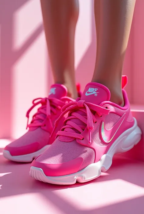 Nike shoes with barbie style design