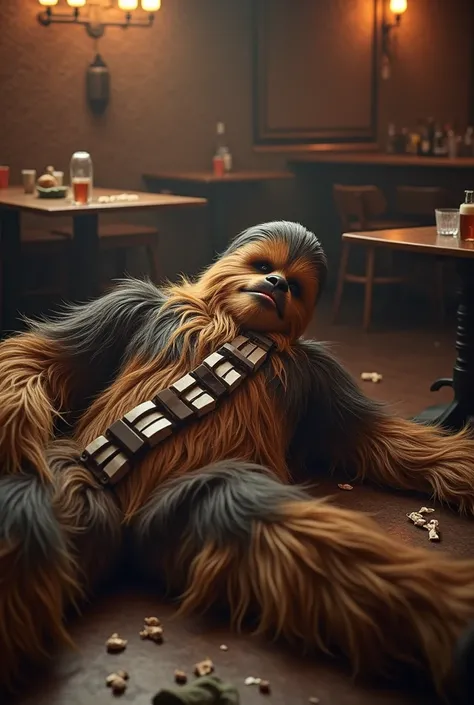 Chewbacca drunk and passed out
