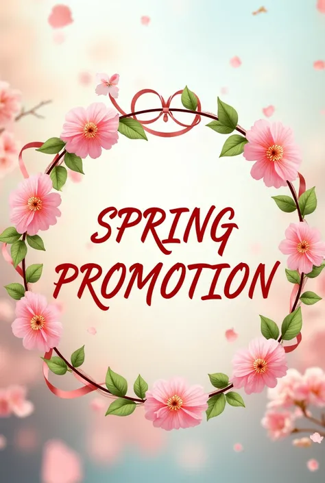 Let it say SPRING PROMOTION in a circle 