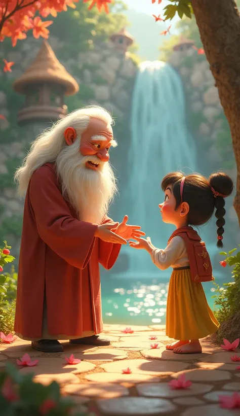 But just say the word, and my servant will be healed. Create a cute and eye-catching Disney Pixar-style image featuring a whimsical scene with charming characters in a vibrant, magical setting.
