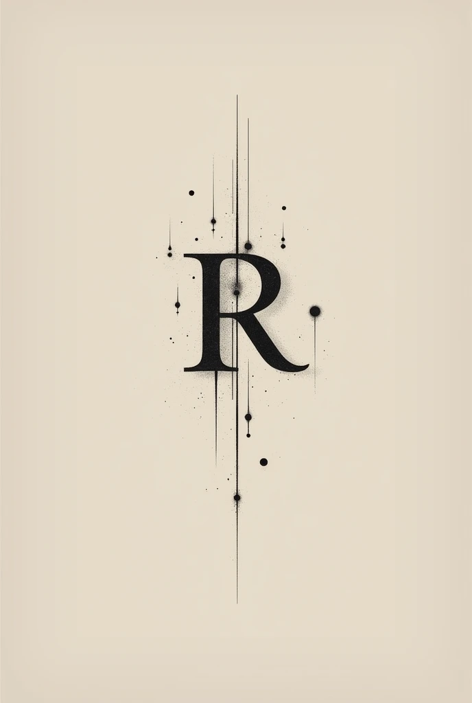 Minimalist tattoo for two brothers with the letter R