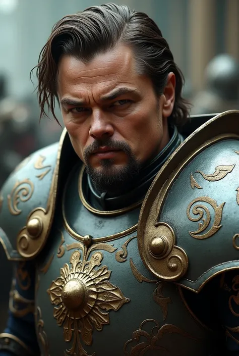 Leonardo Dicaprio with armor 