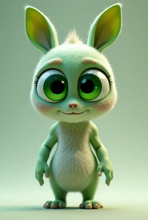 s8k hd, photo, (detailed green pixar eyes:1.2),   white sclera, equal sized, butt