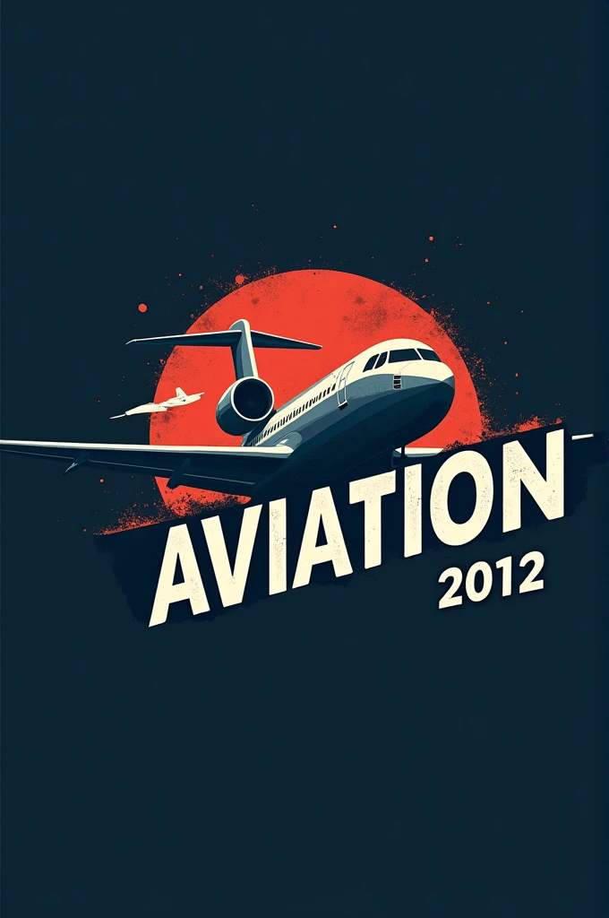 Make a logo for a youtube channel with the words aviation 2012
