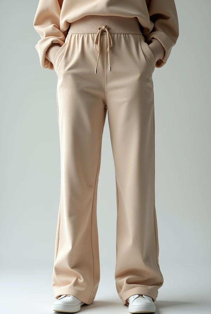 make women&#39;s sweatpants that define the waist and hips well, but the hem of the pants should be a little wider like y2K

