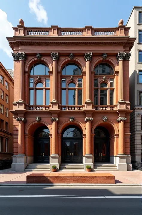 A bank facade called (brick bench)