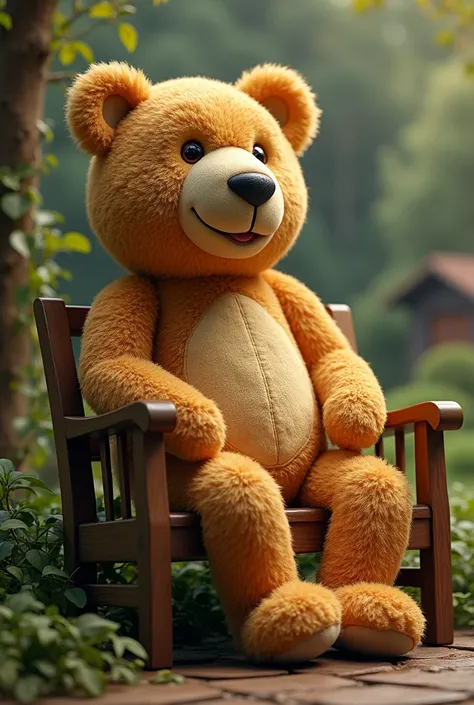 I want a bench to sit on and have Ted from the Teddy Bear movie on it