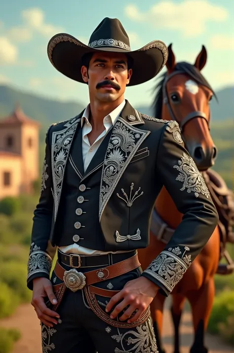 Mexican charro without a mustache