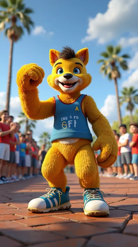 This mascot in real life