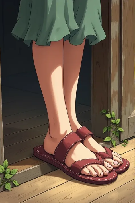 An old age 110 full of shoes is slippers, anime version 