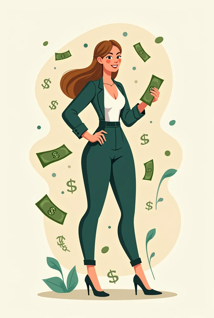 Draw a company logo called Money Girl