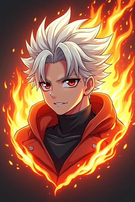 Anime logo of a white-haired male with a fire effect and writing "LGX" in the below section