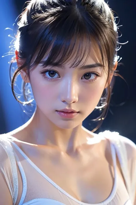 (masterpiece、Highest quality:1.4)、 (8k resolution、Ultra-high resolution:1.2)、((((Big close-up of face)))、Detailed depiction face、Eye for detailed depiction、Detailed skin、Detailed Hair、Glowing Skin、One Girl,Detail and beauty that cannot be captured in reali...