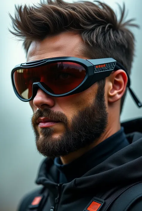 Design sports glasses like Oakley Pit Boss 2 taking Wolverine as a reference, Ninja Gaiden, just show the glasses