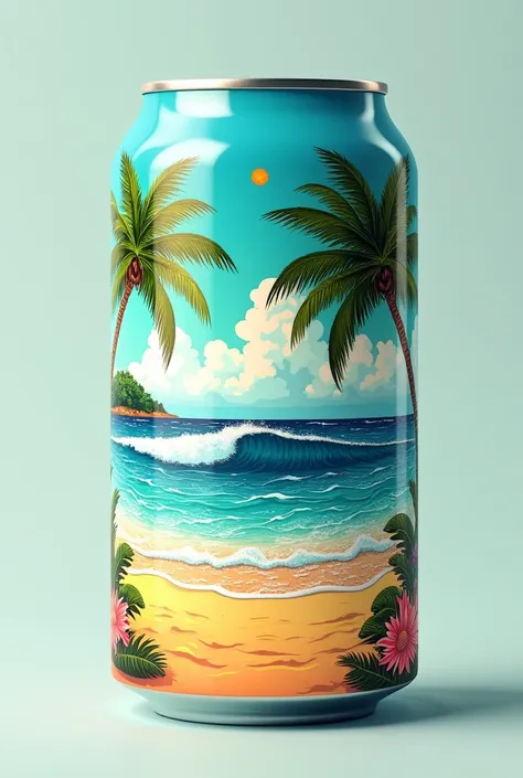 Beach Brew Beer Can