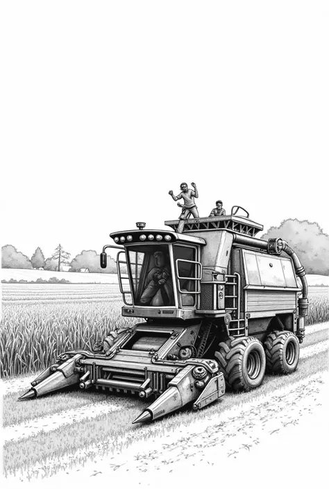 Black and white drawing of a dismantler currently used in agriculture
