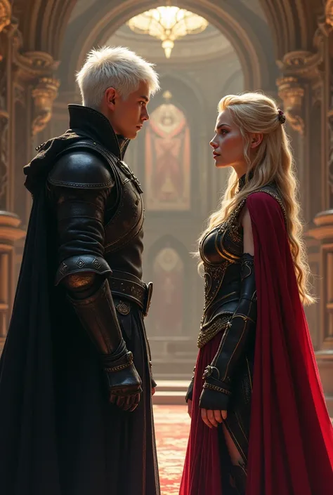 When the young man Aiden who has white hair ,Eyes red , black armour, and 1. finally arrived at the Southern Kingdom Palace, Queen Elara Voss, a blonde woman ,proud and fearless, was the last to resist. She offered an alliance to save her kingdom, but Aide...