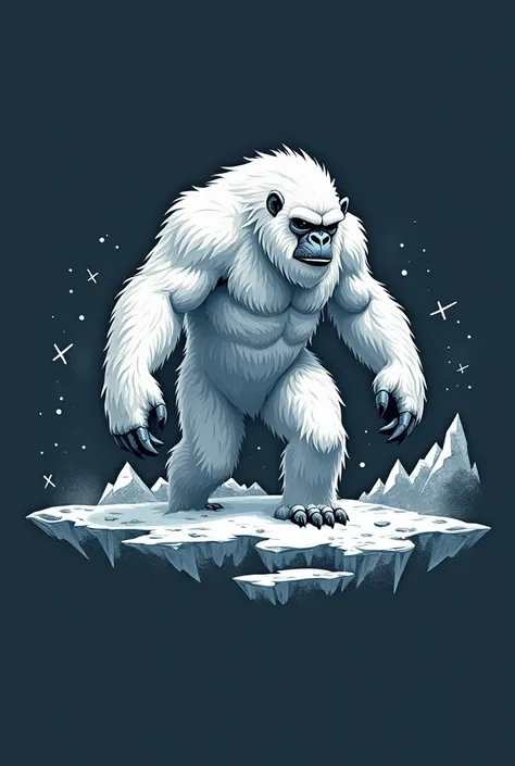 Make me a logo that is inspired by a yeti